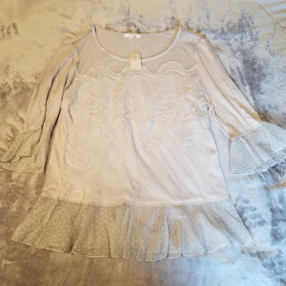 Maurices dressy gray top - NWT